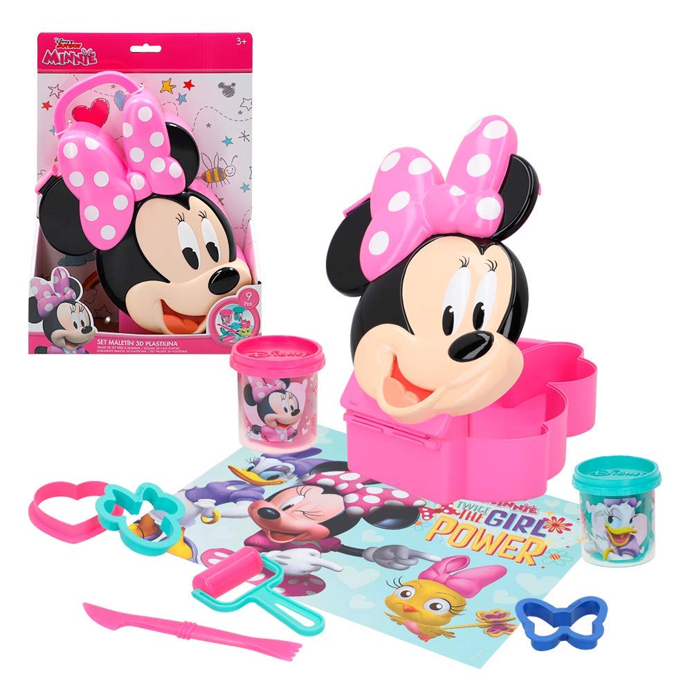Disney – Scatola 3D Plastilina stampi & Utensili Minnie (Colorbaby 77191)