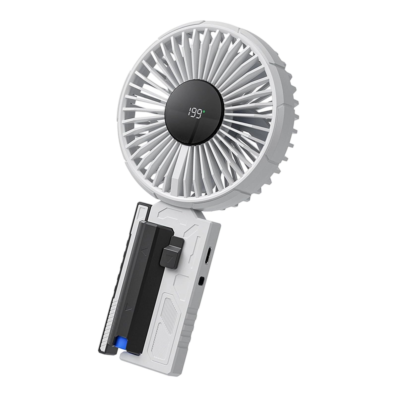 NMFLAB Compact Cooling Fan Adjustable Speeds Quiet for Indoor Outdoor Daily Activities Mecha Handheld Fan