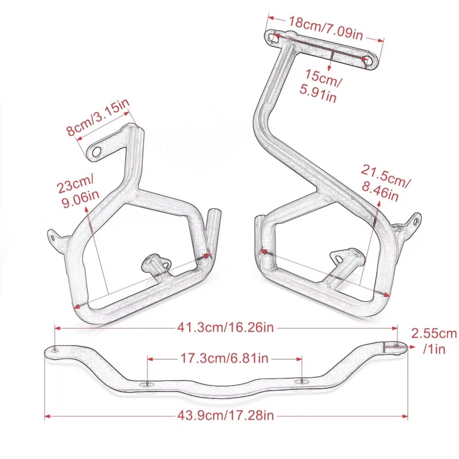 Paramotore Moto Paraurti Crash Bar Per Per S1000XR 2015-2019