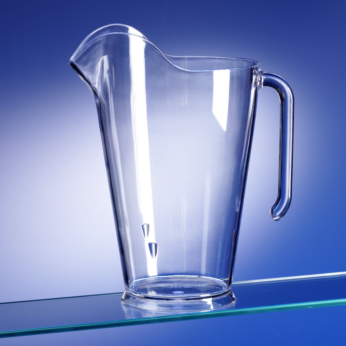 Stackable Plastic Jug/Pitcher. Dishwasher Safe. Holds 1.7 Litres/3 pints. Ideal as a water jug. Pimms and punches. Juices and squashes. Beers, Craft Beers and Ales. A much safer alternative to glass.
