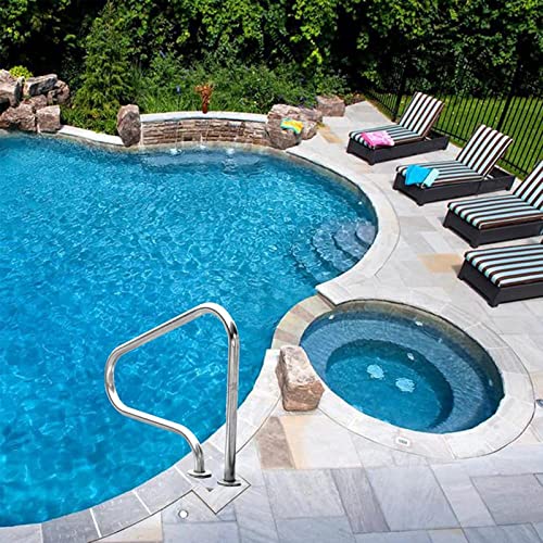 Barandal para piscina de acero inoxidable 304 de 80 cm miniatura 1