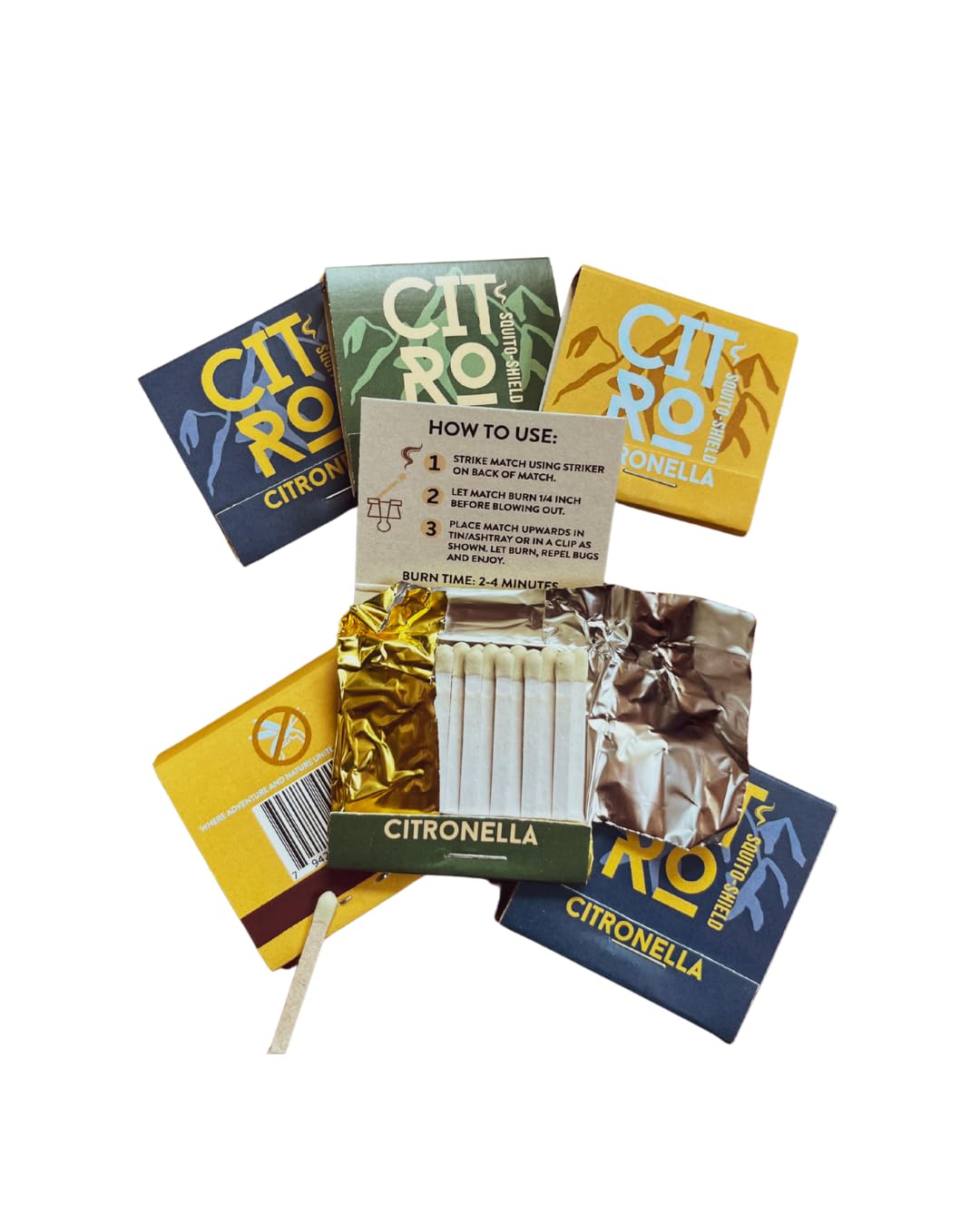 Amazon.com: Citro - Citronella Scented Matches -Outdoor Inspired