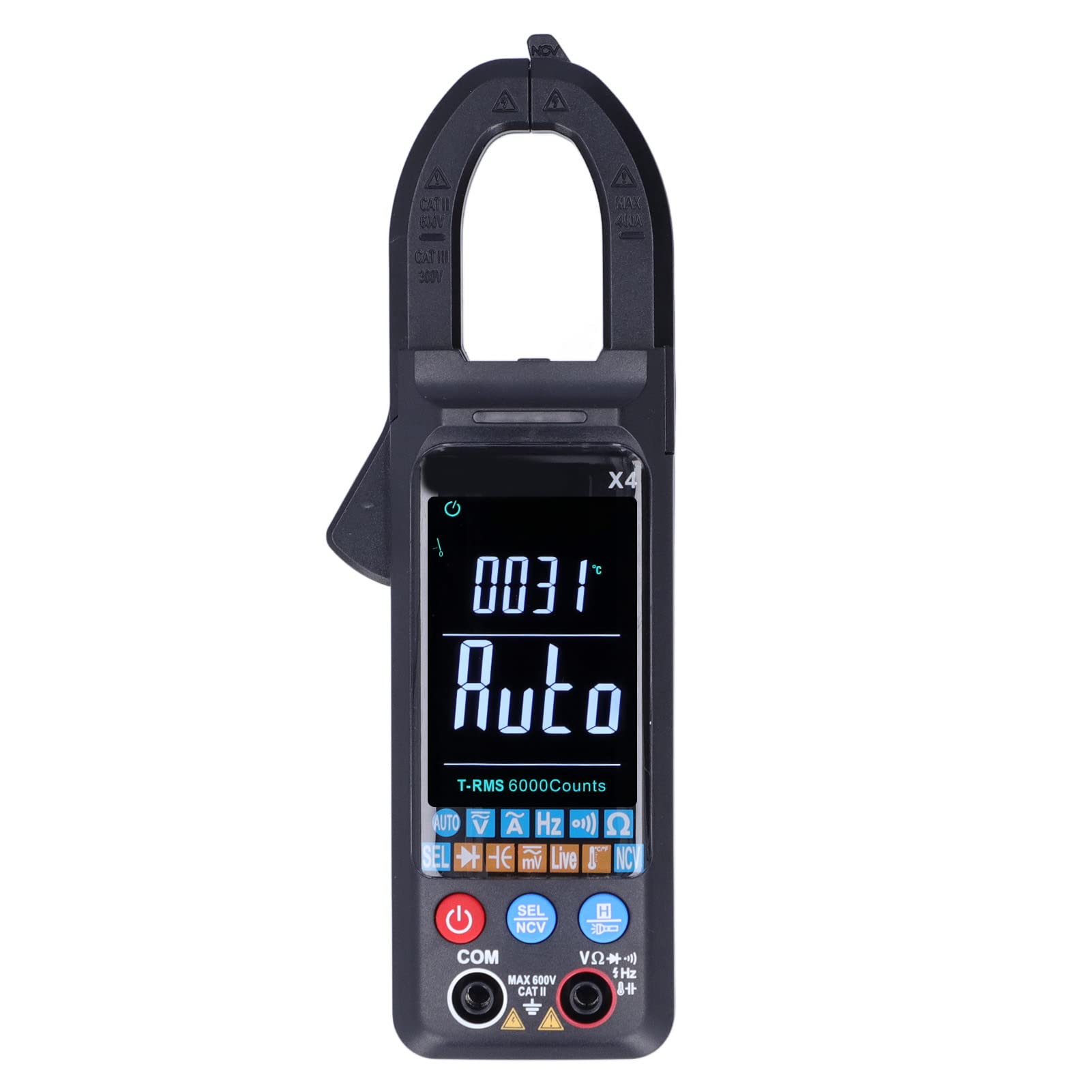 X4 Pinza amperometrica AC Funzione completa Tester di tensione intelligente ad alta precisione Multimetro a pinza intelligente multifunzionale per uso domestico in fabbrica