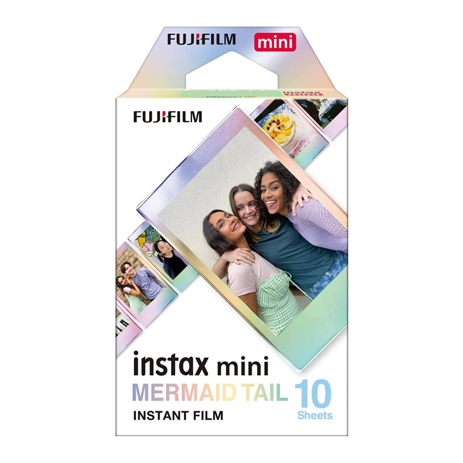 Fujifilm Instax Mini Mermaid Tail Film, Glitter Styles (10 Exposures) 3-Pack Bundle (3 Items)