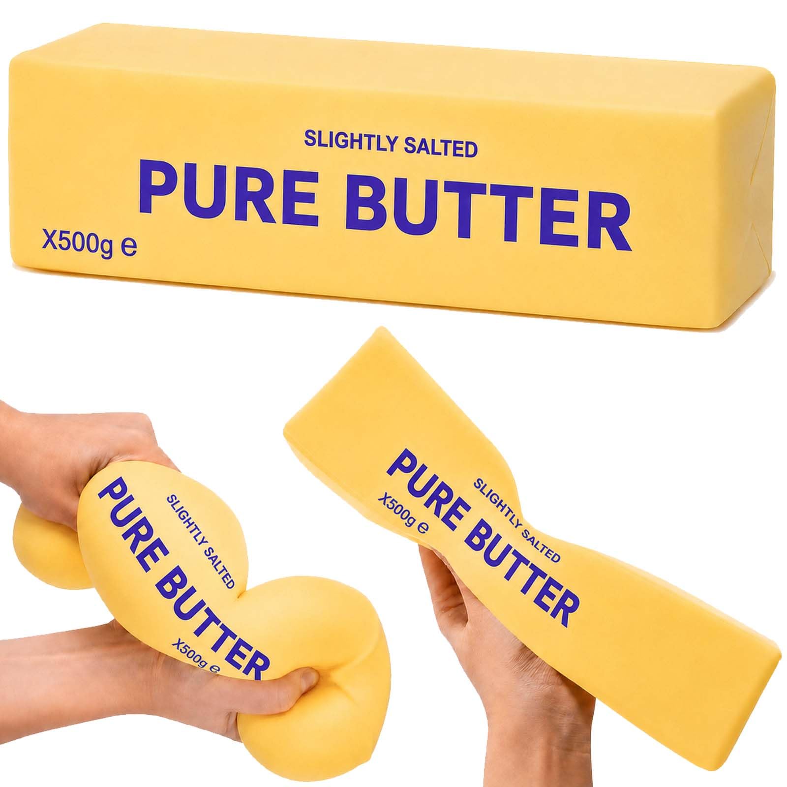 10IN Giant Butter Squishy, Jumbo Big Butters 500g Squeeze Stress Balls