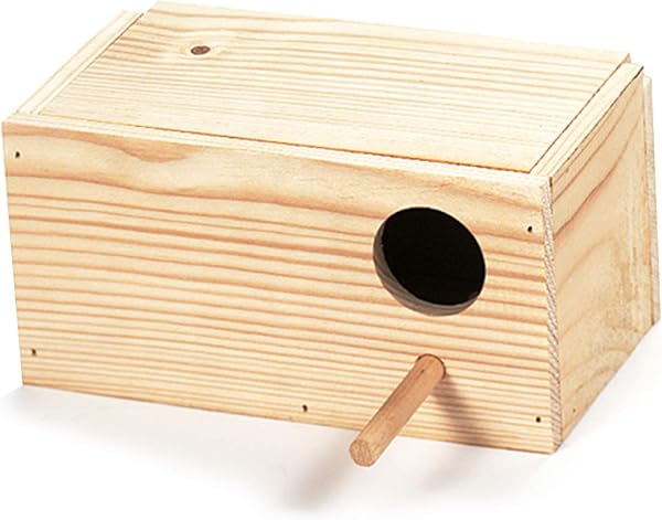 Nido de Madera para periquitos y agapornis - 1