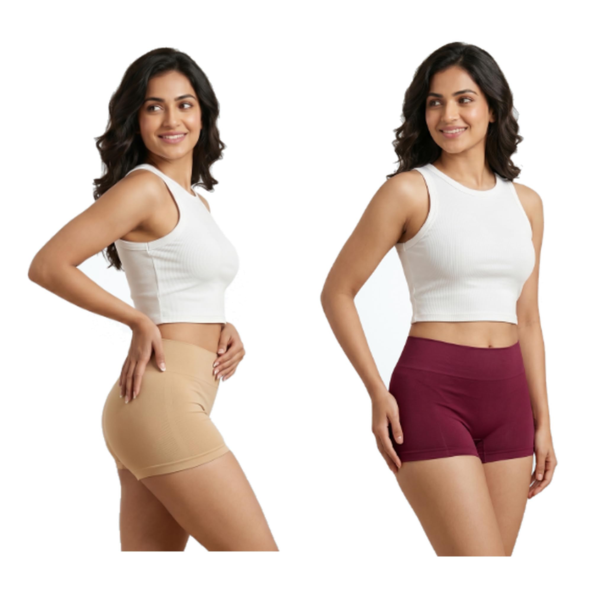 Women's Sanjana Panty High Coverage Super Combed Cotton Elastane Stretch Boy Leg with Concealed Waistband and StayFresh Treatment (Pack of 2)-image-41