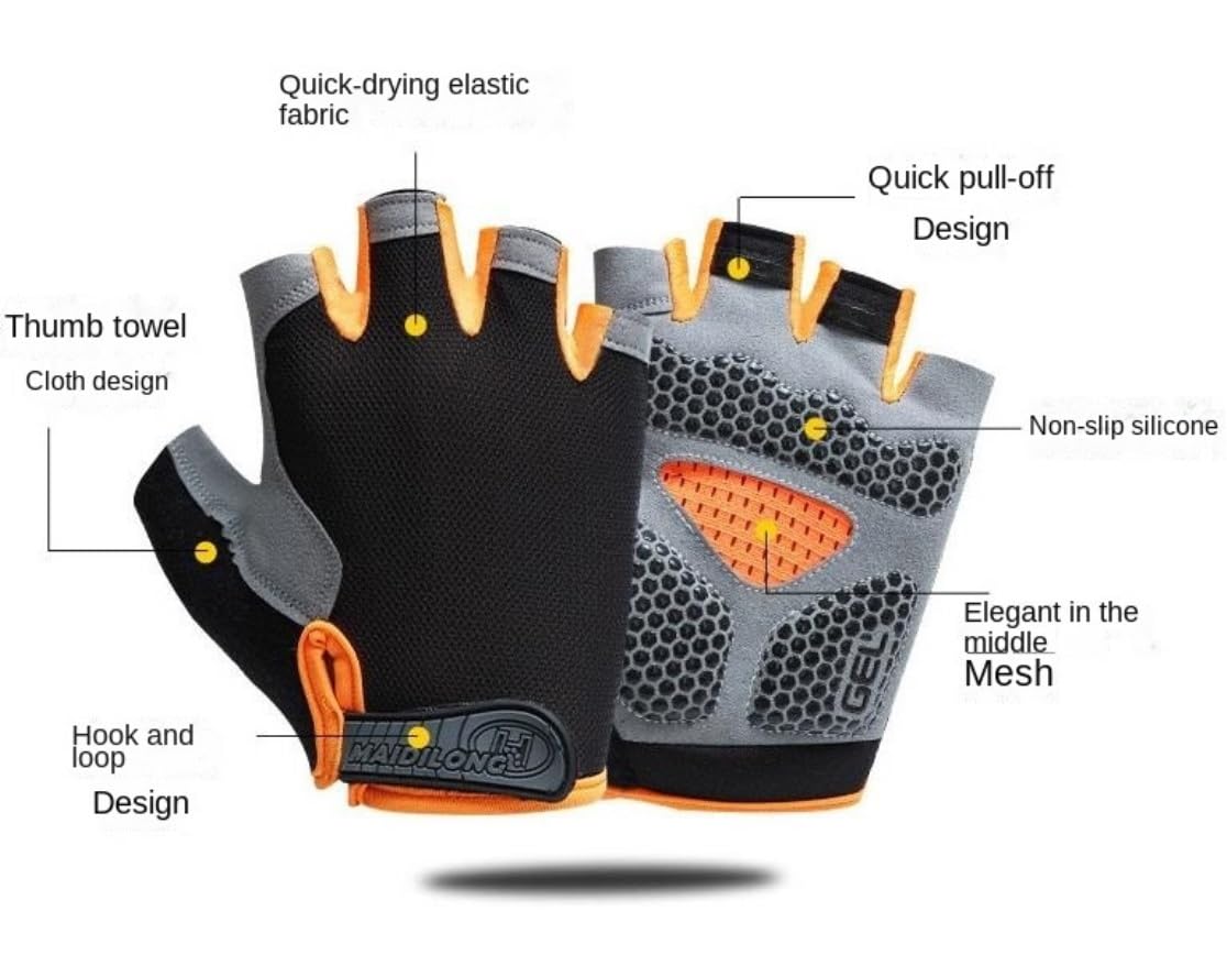 Guanti Bici Guanti da Ciclismo Guanti Da Ciclismo Guanti Senza Da Donna Per Uomo Guanti Sportivi Da Ciclismo Per Allenamento Fitness Guanti per Bicicletta Guanti da Moto