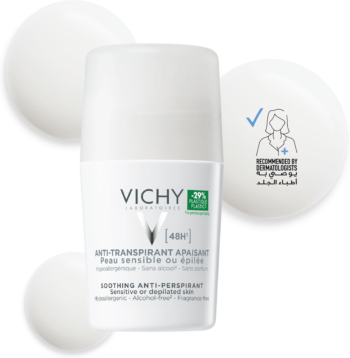 Vichy 48 Hours Anti Perspirant Deodorant for Sensitive Skin 50ml