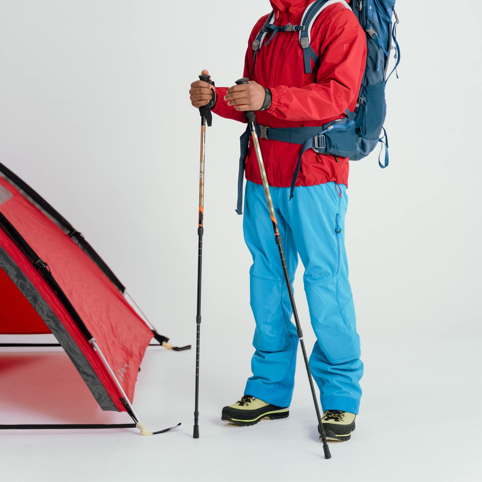 4 Pezzi Tamponi in Gomma per Bastoncini da Trekking, Punte in Gomma per Bastoncini da Trekking, Accessori per il Nordic Walking, Punte in Gomma del Bastone da Passeggio 12mm
