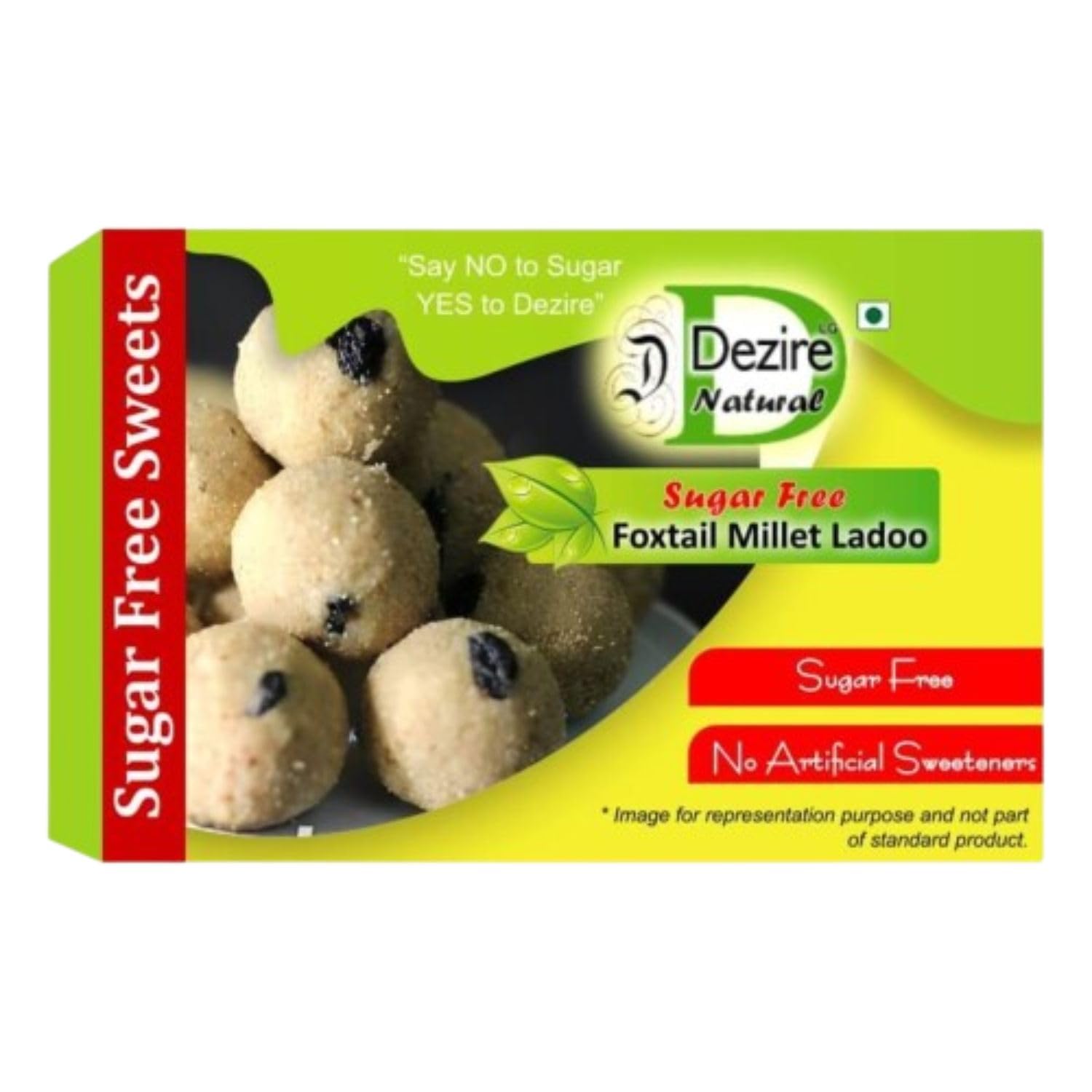 Dezire LGNatural Sugar Free Low GI Thinai Laddu, No Artificial Color, Sugar Free Sweets - 200Gms (Pack Of 3)