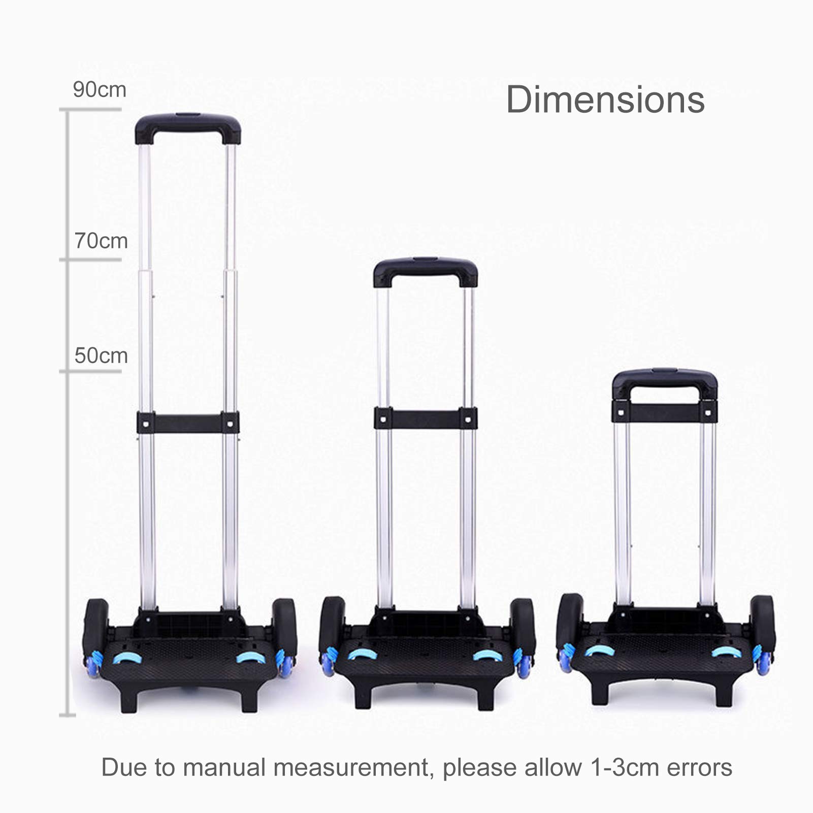 Buy Backpack Trolley, Wheeled Trolley Aluminium Alloy Foldable Hand