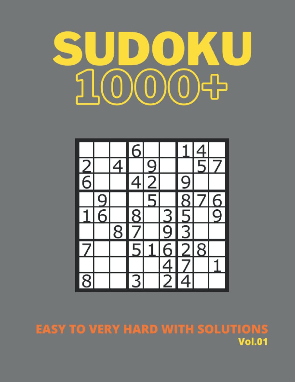 Sudoku Puzzle Book for Adults: Easy to Very Hard | 1000+ Puzzles
