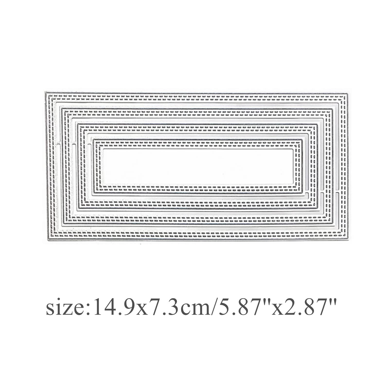 Dies For Card Making 2pcs/Set Rectangle Frame Metal Die Cuts, Stitched ...