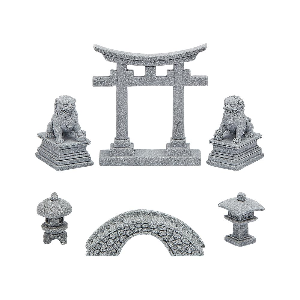 NBEADS 6 Pz Mini Accessori per Giardino Zen, 5 Stili Zen Garden Decor Micro Landscape Fish Tank Scene Ornament Celestite Figurine per Paesaggio Balcone Giardino Fish Tank Decorazione