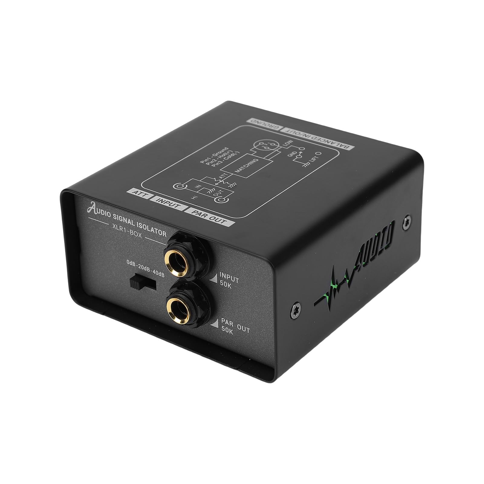 Interfaccia Audio, Isolatore di Massa, Regolazione del Guadagno, Riduttore di Rumore del Segnale Portatile per Microfono, Mixer, Studio, Auto