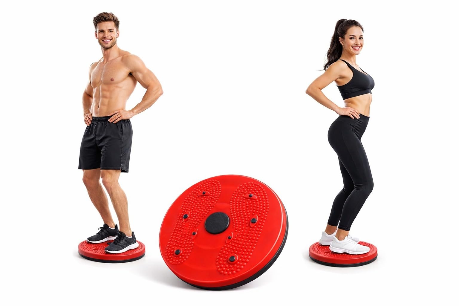 Twist & Slim Waist Twister Disc, Abdominal Exerciser, Body Toner, Fat Burner, Waist Trimmer, Home Gym Equipment, Multicolour-image-35