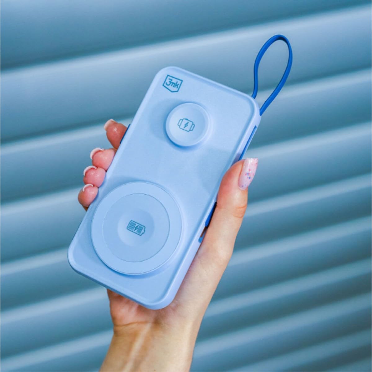 3MK Powerbank PastelUp 10000mAh Magsafe Azul