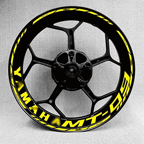 Per Yamaha Mt09 Adesivo Ruota Moto Pneumatico Logo...