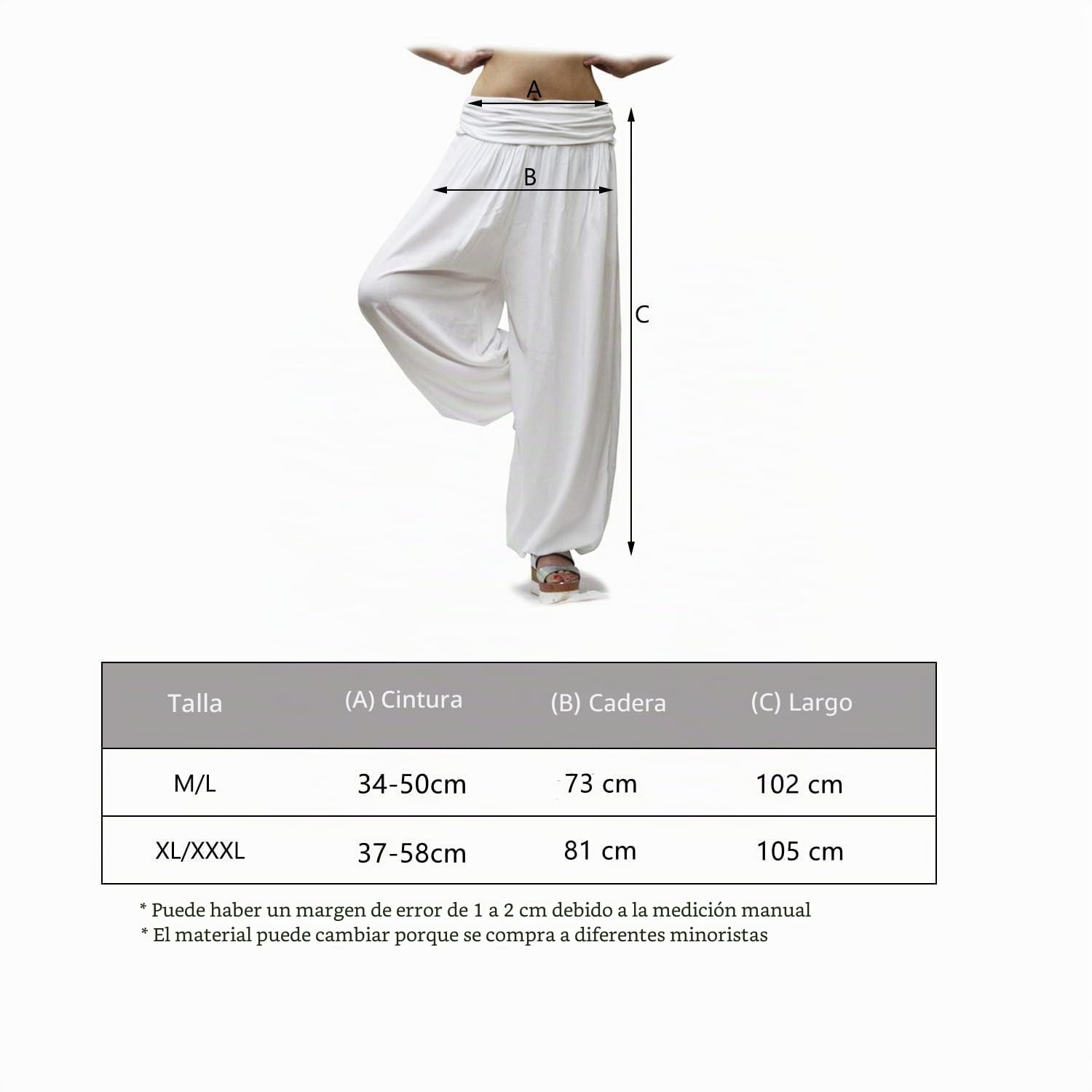 Glamexx24 Pantalones Yoga Mujer Pantalones Bombachos Casuales de Cintura Alta Pantalones Harem Playa Baggy Pants Danza Pilates, Estilos Sólidos y Estampados