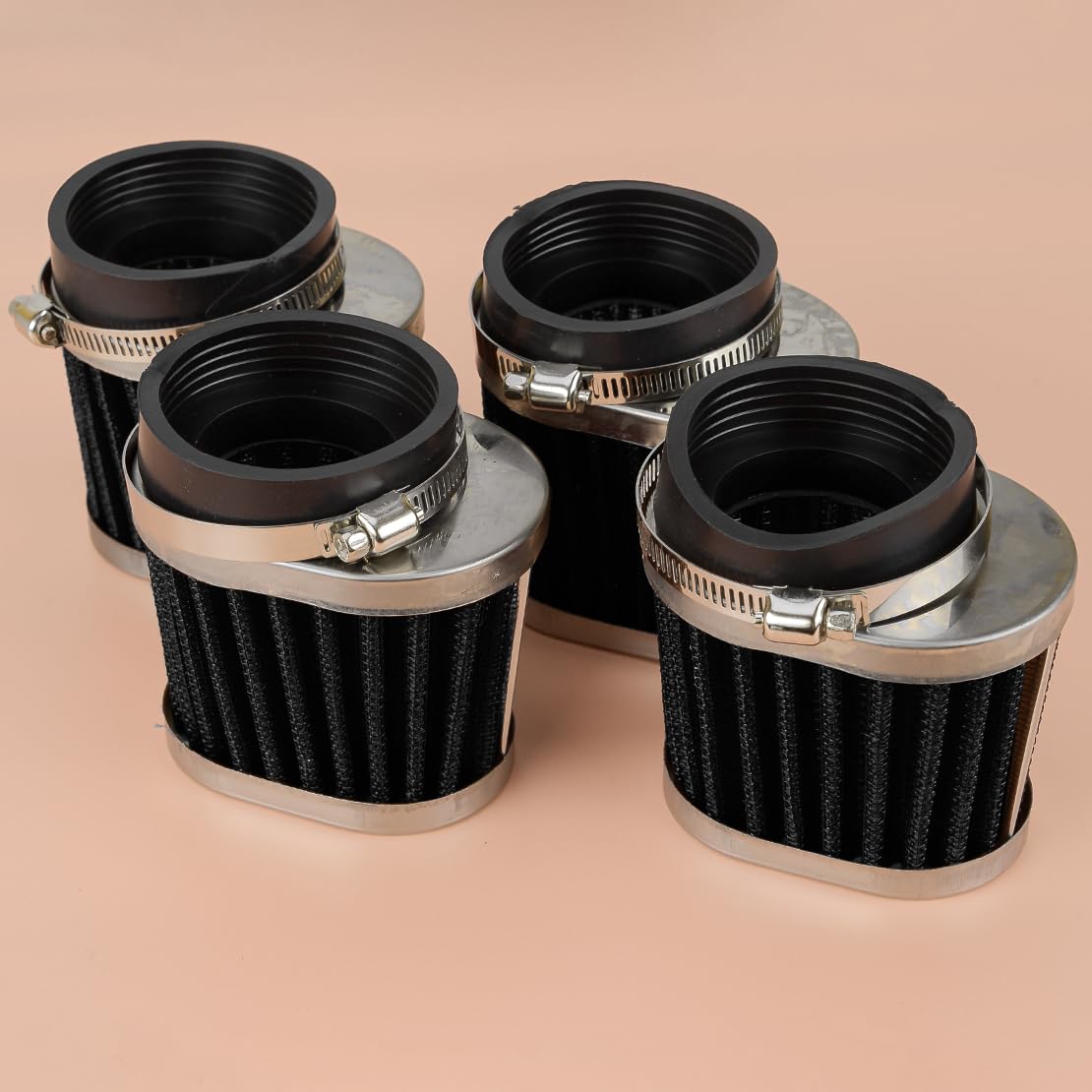 4 unidades de filtro de aire de carburador de 54 mm compatible con Honda CB650 CB750C Kawasaki GPZ750 KZ1000J