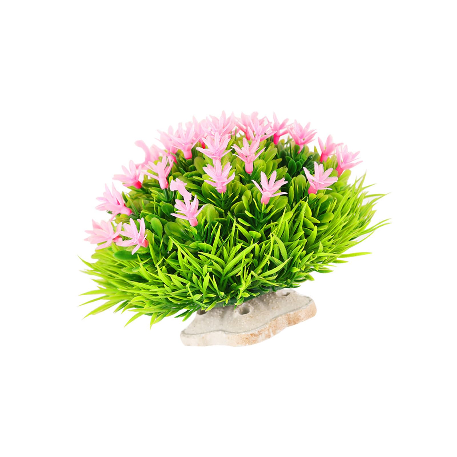 NEWFT Artificial Flower Grass Plant Aquariums Ornament Easy to Clean and Maintain for Various Size Fishank Landscape Plant