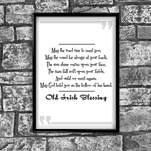 Inspired Walls Póster Inspirador Inspirador de inspiración Positive Thoughts Cita Irlandesa impresión Pared 224