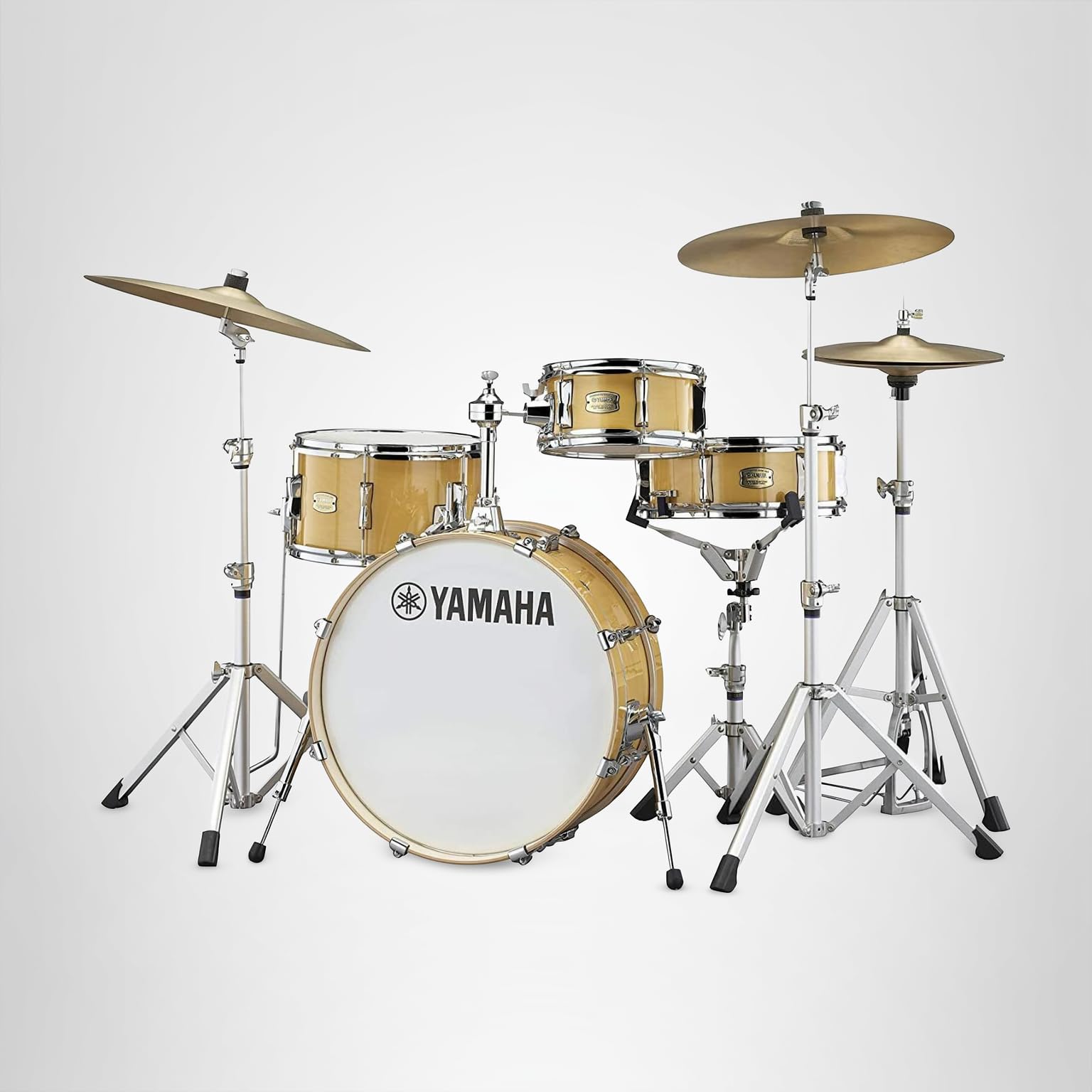 Amazon.com: Yamaha Stage Custom Hip - Natural Wood One-Box 4PC