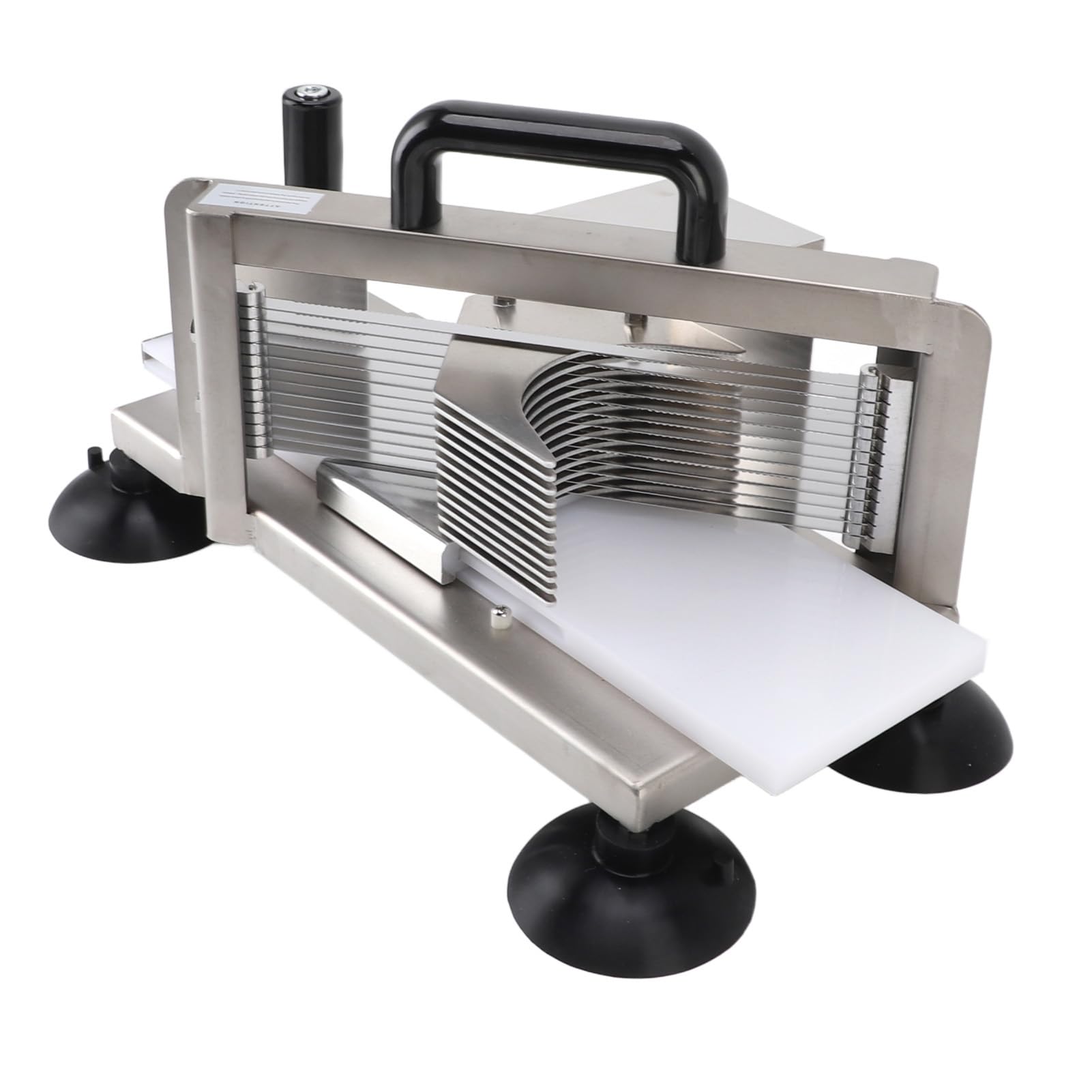 Kommerzielle Manuelle Tomatenschneidemaschine mit 3/8 -Zoll -Schnittdicke, 304 Edelstahl Tomatenschneider für Gemüse und Obst, Ergonomische Griffe für Einen Sicheren Betrieb (3/16)