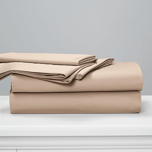 Cuddledown Dreamstead - Juego de sábanas 100 % algodón, 300 hilos, tejido satinado de lujo, algodón peinado puro, suave, resistente a las arrugas, disponible en Yaxa Colombia