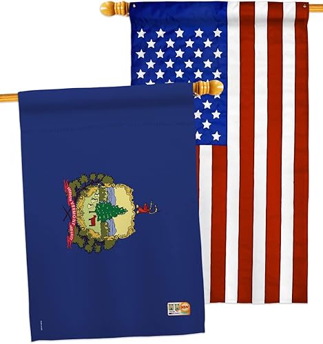States Vermont House Flags Pack Regional USA American Territories Republic Country Particular Area Applique Small Decorative Gift Yard Banner Made