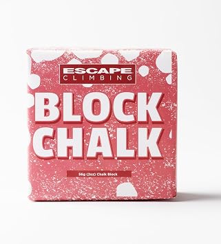 Escape Climbing Block Chalk 56g 2oz | Designed for Rock Climbing, Bouldering, Sport Climbing, Speed Climbing & Grip Strength | 100% Magnesium Carbonate | Vegan | Premium Climbing Chalk