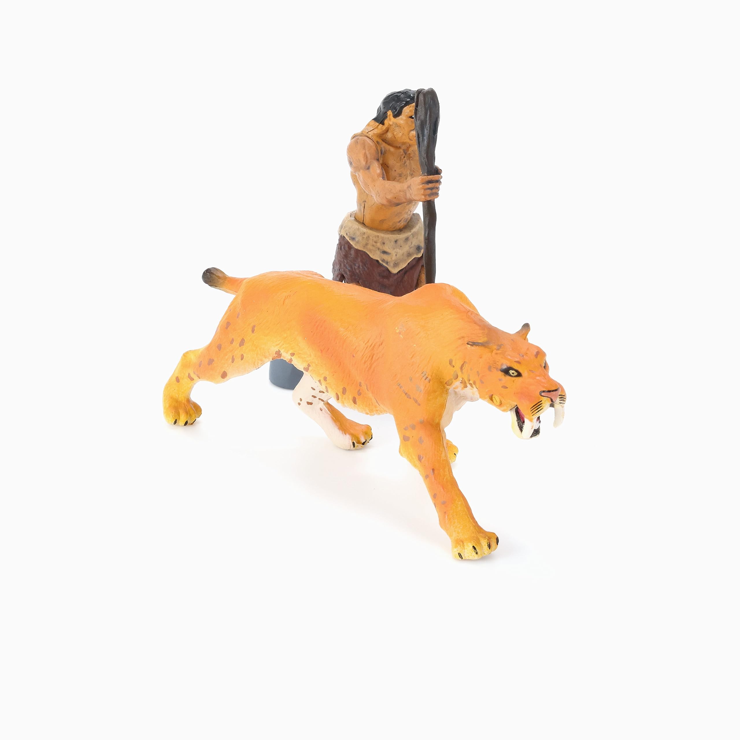 Takara Tomy Ania AL-10 Sabretooth Tiger with Neanderthal Animal