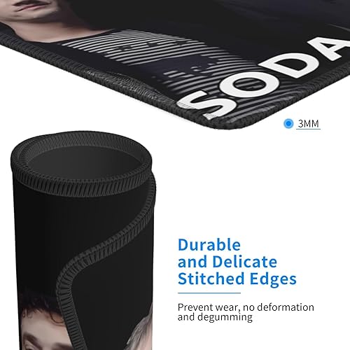 Miniatura 4 de Soda - Alfombrilla para mouse estéreo y música, lavable, base de goma, antideslizante, alfombrilla para mouse de oficina y hogar, 10 x 12 pulgadas