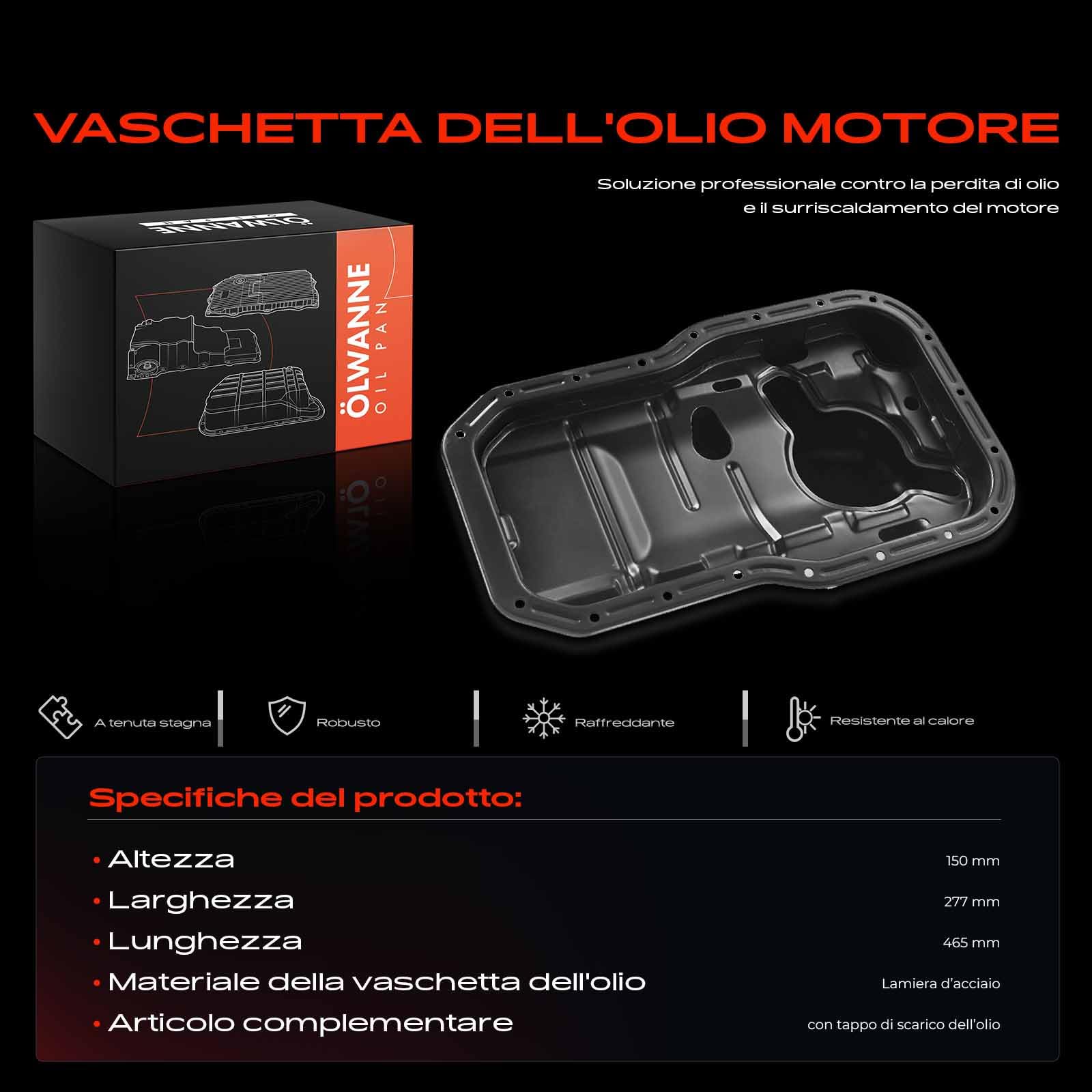 Frankberg Coppa dell'olio coppa dell'olio motore benzina 12010-74021 | Compatibile con: Carina II Kombi T17, A.v.e.n.s.i.s Station Wagon T22, Carina E Sportswagon T19, Celica Cabriolet T18
