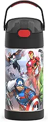 THERMOS Garrafa térmica infantil FUNTAINER, com canudo, 350 ml, Vingadores