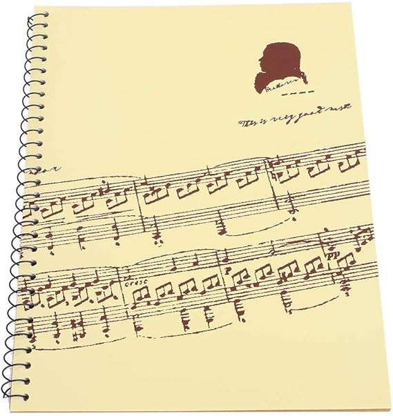 Manuscript Paper Notebook, 50 Pages Musical Notation Staff