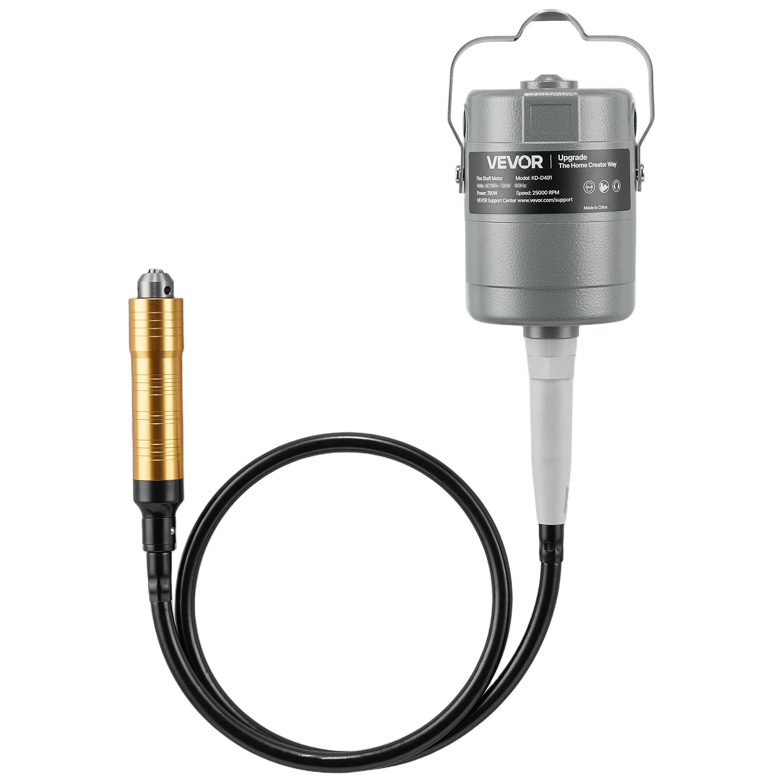 VEVOR Smerigliatrice ad Albero Flessibile 780 W 25000 giri/min Elettrica Lucidatrice Sospesa con Controllo a Pedale