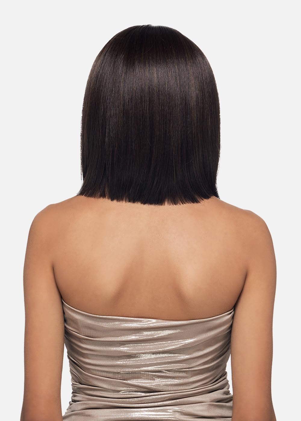 Vivica A. Fox NICOLA, SYNTHETIC HAIR, Frontal Lace Wig, Color FS4/30, 80% Medium Dark Brown(#4) with 20% Copper Blonde(#30) Frost