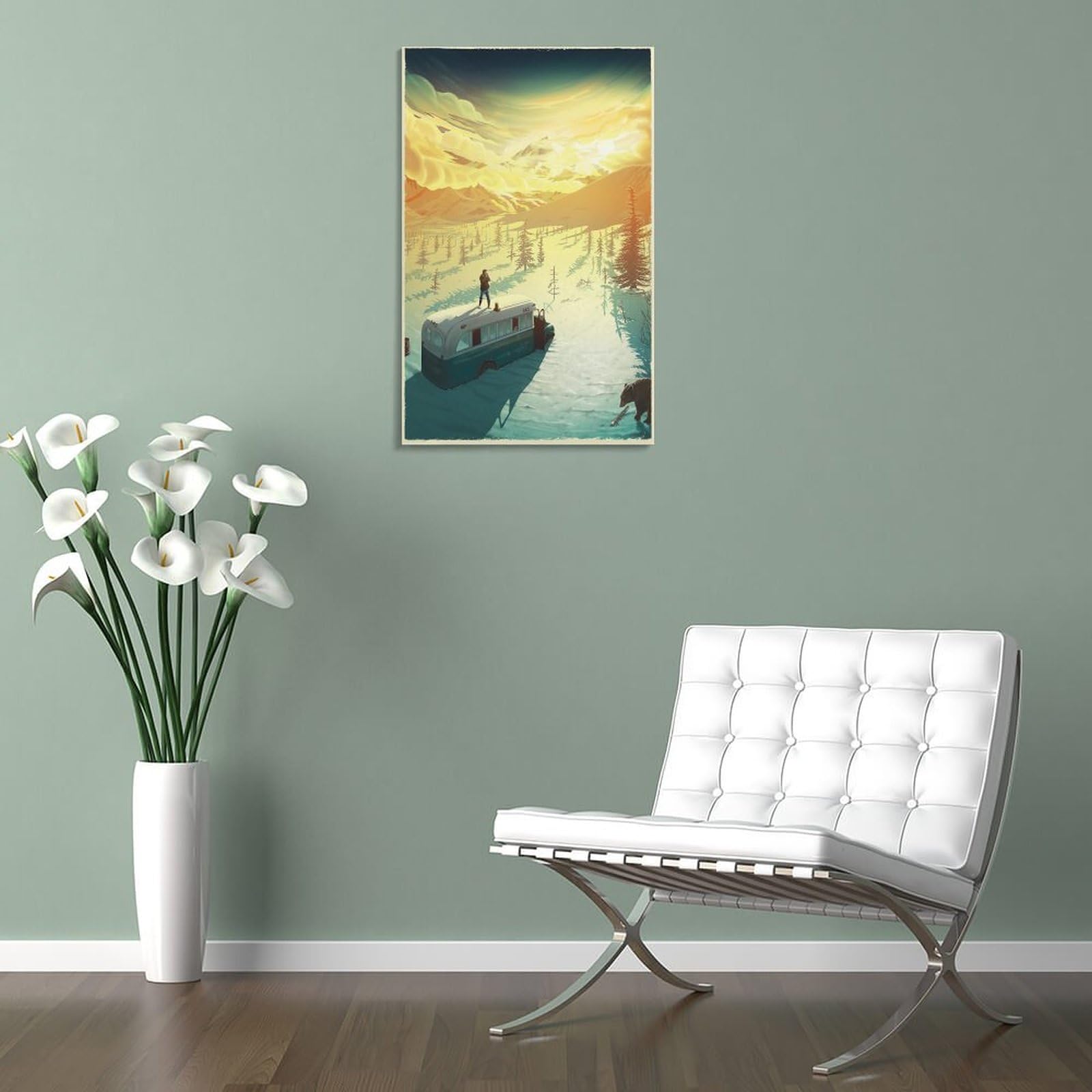 Affiche Déco Into The Wild — Toile 20x30 Cm Pour Salon, Chambre — Décoration Murale Vintage Et Personnalisable