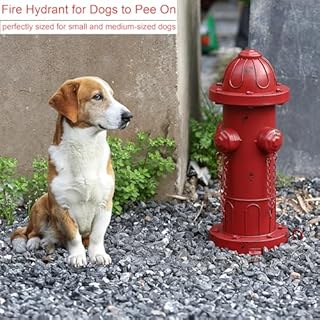 Phaxth 16.5" H Metal Fire Hydrant for Dogs to Pee On, Vintage Dog Fire Hydrant Pee Post for Outdoor Decor