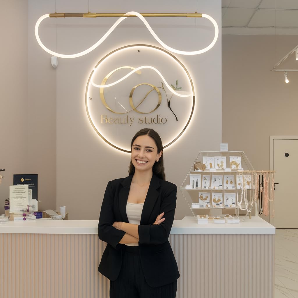 Enseigne Au Néon Avec Logo Personnalisé, Neon Personnalisé Logo pour la Décoration d'entreprise adaptée aux Bars, Enseignes Commerciales de Magasins