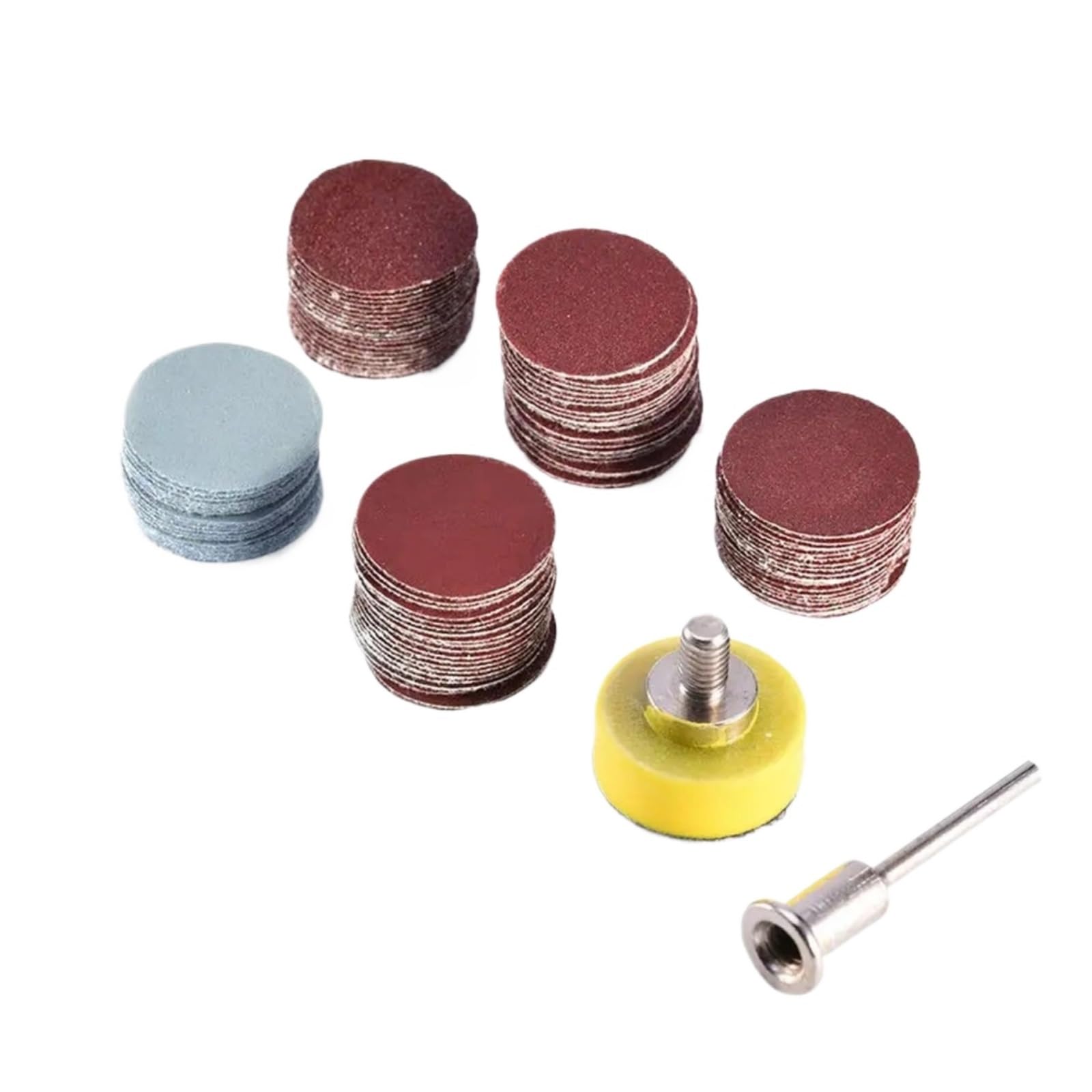 GYQAZSS 100pcs 1inch (25mm) Sanding Discs Pad 100-3000 Grit Abrasive Polishing Pad Kits for Rotary Tool Sandpapers Accessories