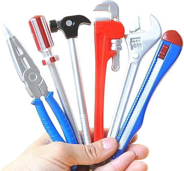 Novelty Tool Pens Set Writing Ink Ballpoint Pen for School Office Student Supplies Gift Kid Toy