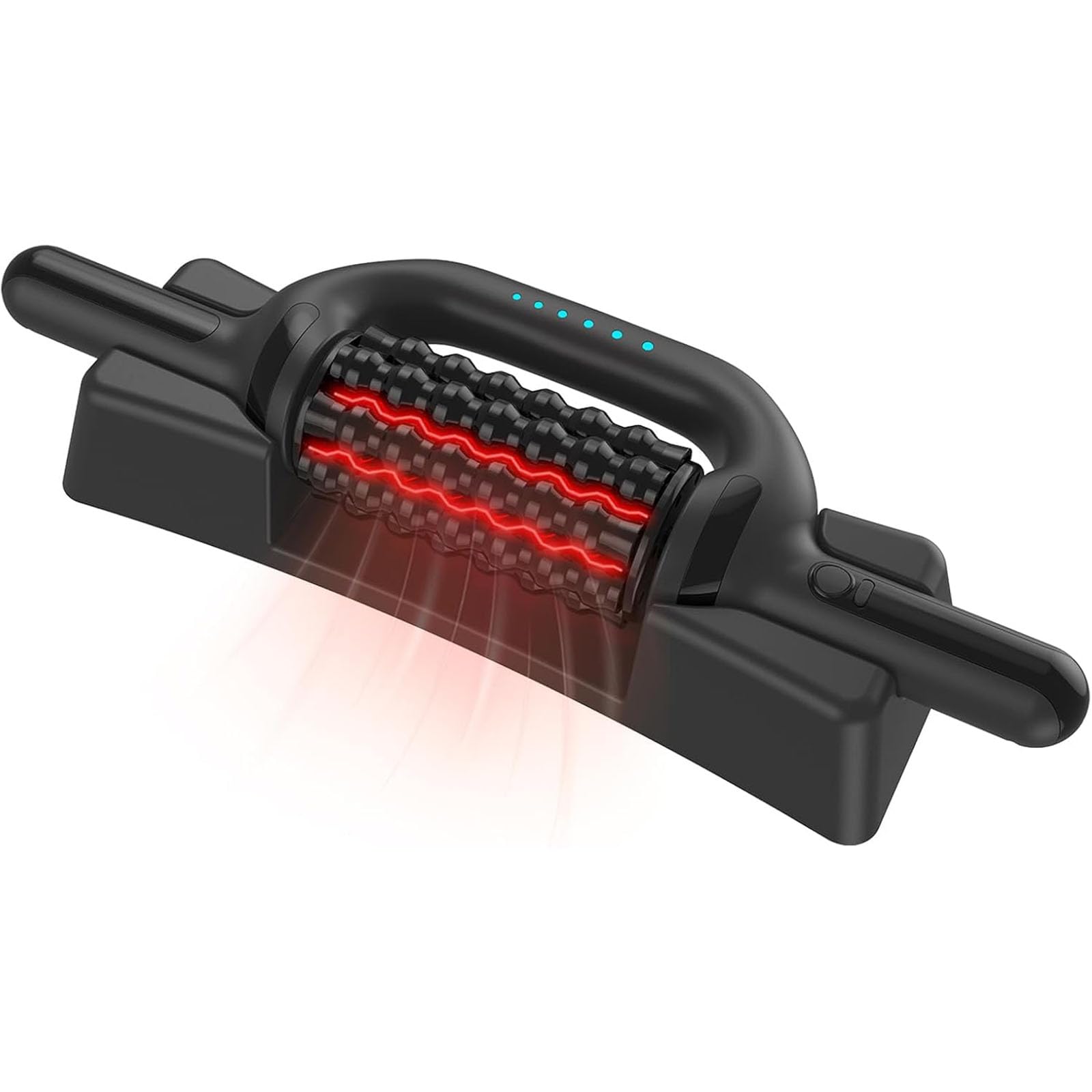 Rodillo de Masaje Anticelulítico Eléctrico, Masajeador de Rodillo Portátil para Tejido Muscular Profundo, 6 Velocidades, para Recuperación y Relajación Muscular