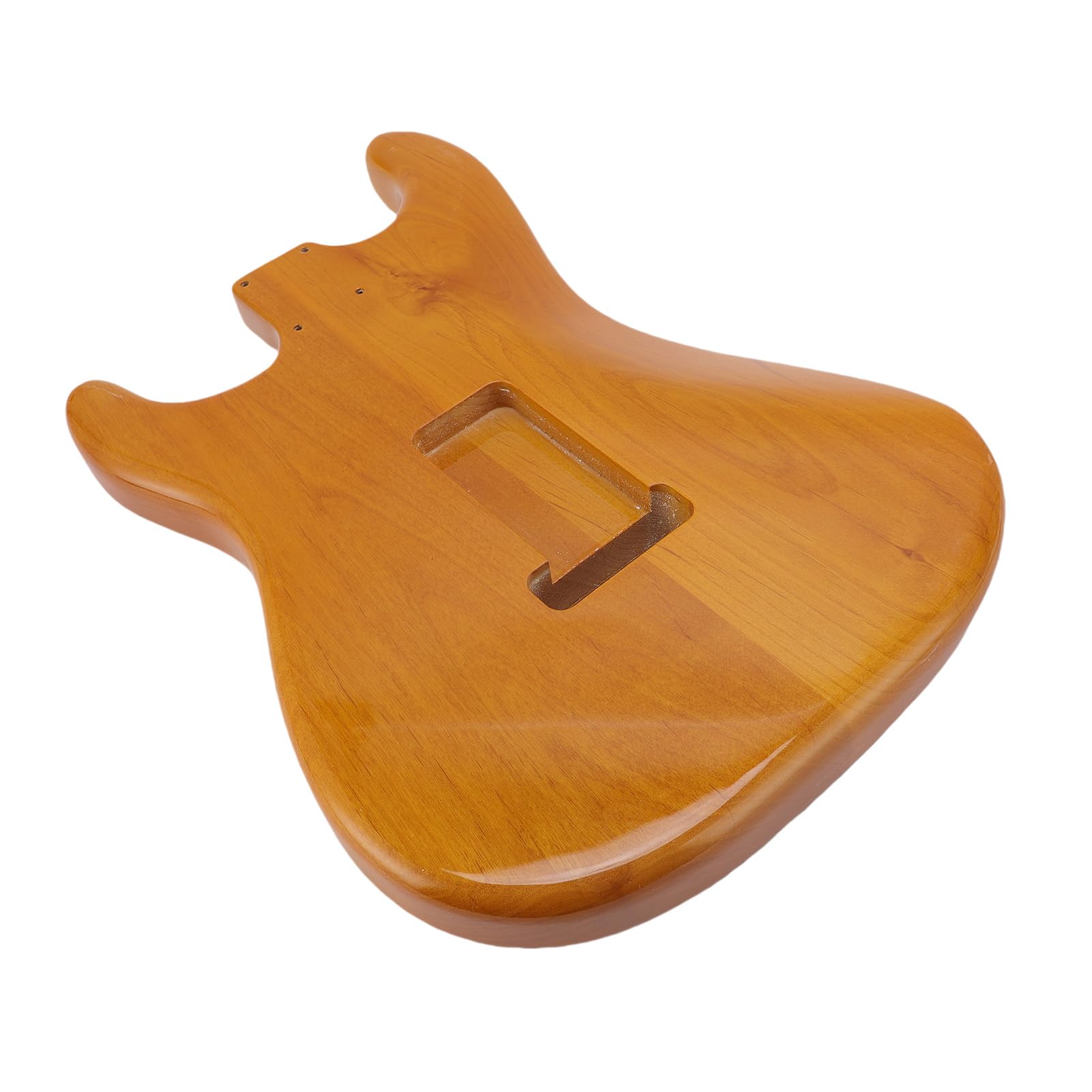 RiToEasysports Cuerpo Guitarra Eléctrica Estilo ST, Madera Álamo Maciza Preperforado con Pastilla SSH y Puente Trémolo, Actualización Bricolaje para Diestros Músicos y Constructores