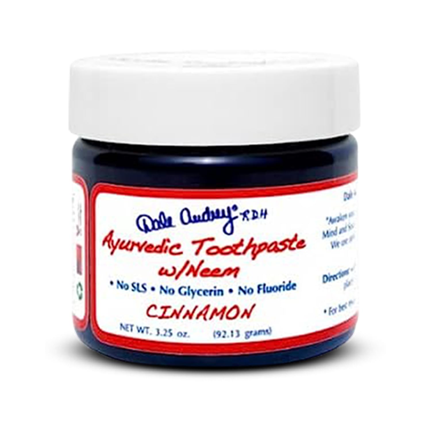 Ayurvedic Mineralizing Tooth Paste for Sensitive Teeth | Organic Refreshing Cinnamon Flavor for Teeth Whitening & Fresh Breath | Enamel Repair Vegan Toothpaste, Ayurvedic Non-Toxic Toothpaste-3.25 Oz