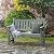 ACUEL HDPE Outdoor Bench Patio Seating 800 Lbs Capacity, Weathered Gray