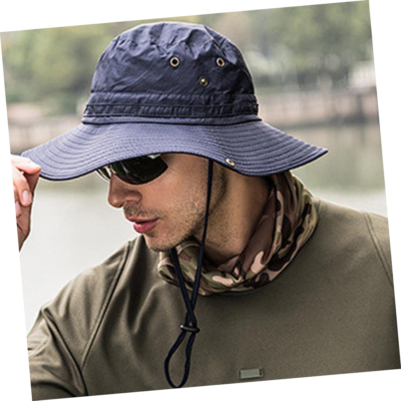 COLLBATH Cappello da Sole Pieghevole Larga per Donna Uomo Cappello Estivo da Viaggio con Protezione Solare per Spiaggia E Trekking