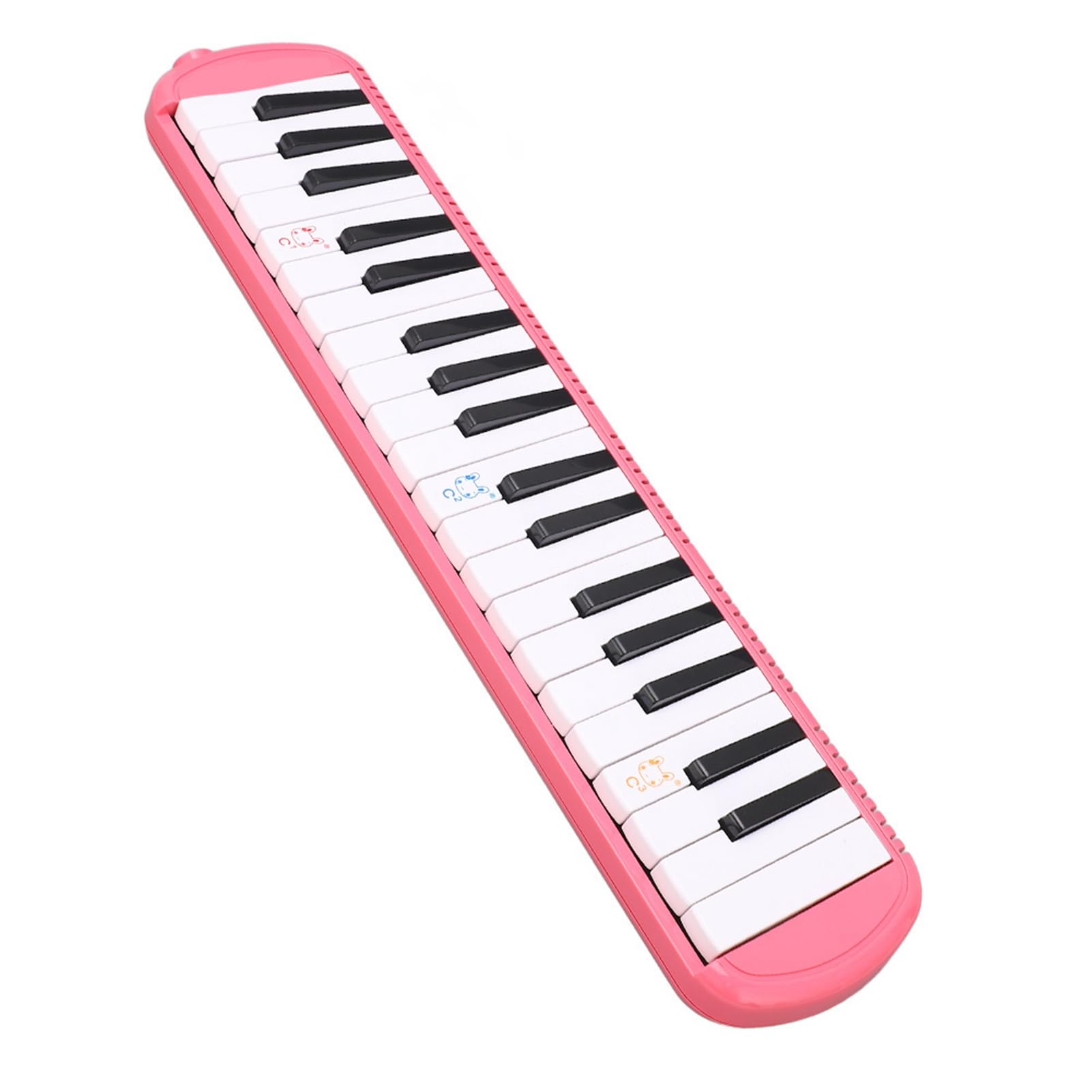 Melodica 37 teclas Instrumento de viento para adultos Piano de aire Teclado soprano Armónica Instrumento portátil para principiantes y amantes de la música Negro (Azul)